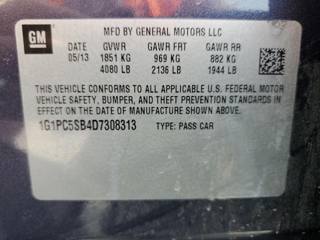 Photo 12 VIN: 1G1PC5SB4D7308313 - CHEVROLET CRUZE LT 