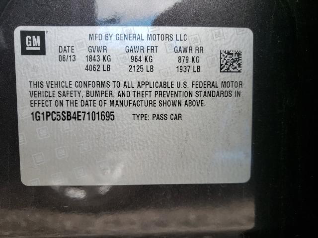 Photo 9 VIN: 1G1PC5SB4E7101695 - CHEVROLET CRUZE LT 