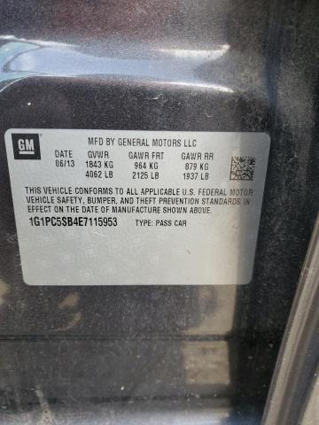 Photo 11 VIN: 1G1PC5SB4E7115953 - CHEVROLET CRUZE 