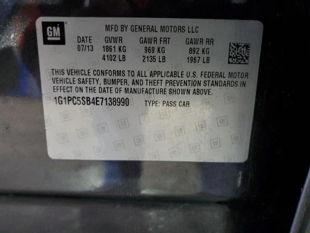 Photo 11 VIN: 1G1PC5SB4E7138990 - CHEVROLET CRUZE 