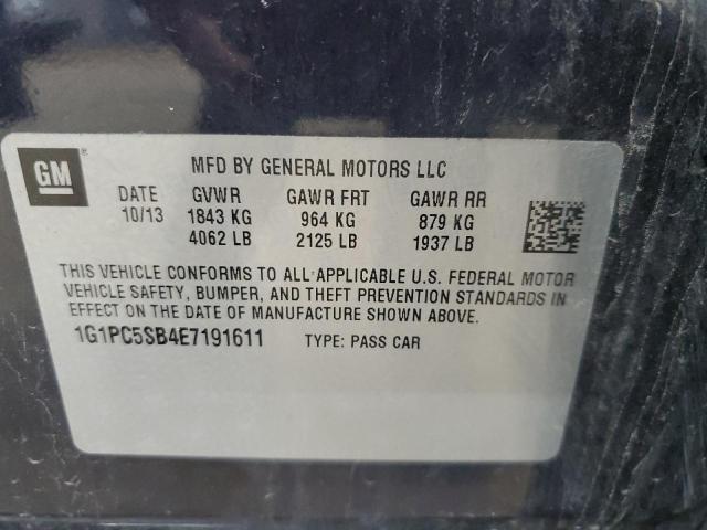 Photo 11 VIN: 1G1PC5SB4E7191611 - CHEVROLET CRUZE LT 