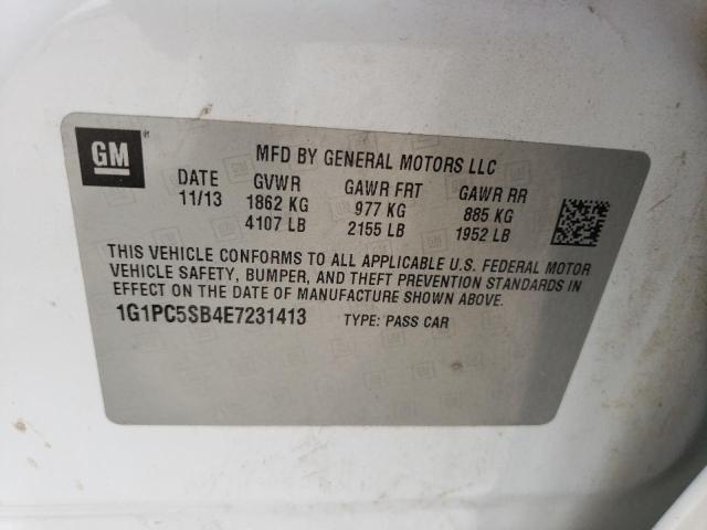 Photo 11 VIN: 1G1PC5SB4E7231413 - CHEVROLET CRUZE 