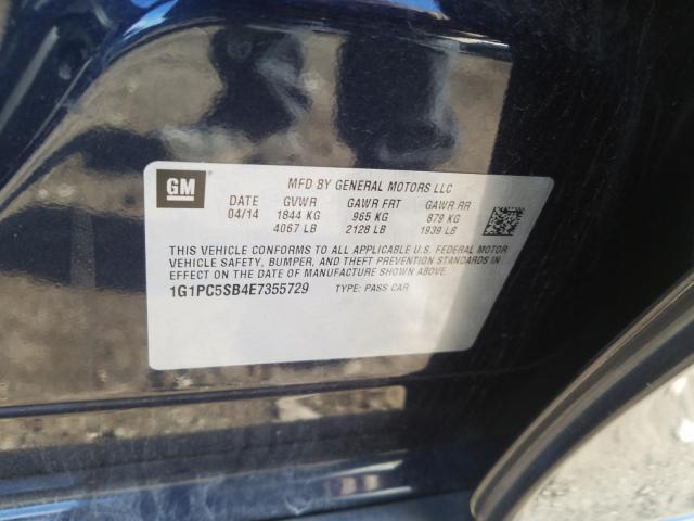 Photo 9 VIN: 1G1PC5SB4E7355729 - CHEVROLET CRUZE LT 