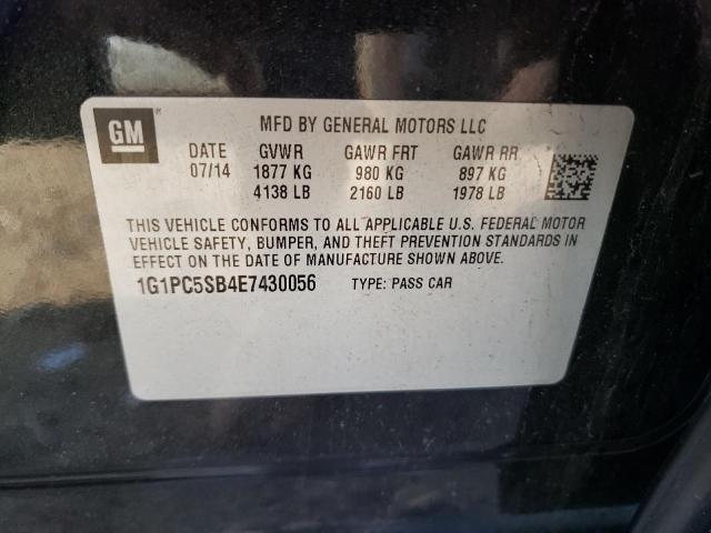 Photo 9 VIN: 1G1PC5SB4E7430056 - CHEVROLET CRUZE LT 