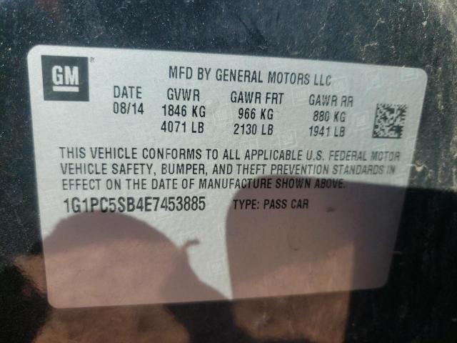 Photo 9 VIN: 1G1PC5SB4E7453885 - CHEVROLET CRUZE LT 