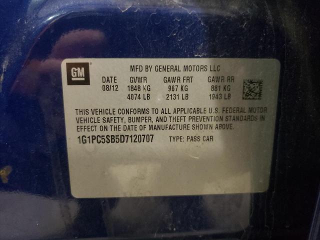 Photo 9 VIN: 1G1PC5SB5D7120707 - CHEVROLET CRUZE LT 