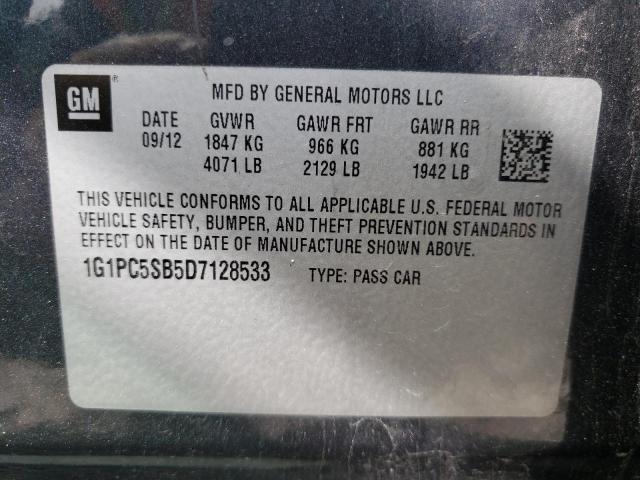 Photo 12 VIN: 1G1PC5SB5D7128533 - CHEVROLET CRUZE LT 