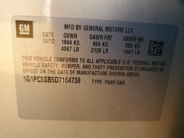 Photo 11 VIN: 1G1PC5SB5D7164738 - CHEVROLET CRUZE LT 