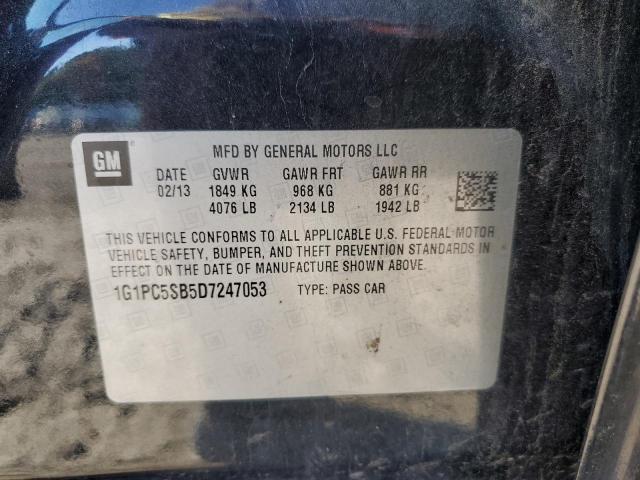 Photo 11 VIN: 1G1PC5SB5D7247053 - CHEVROLET CRUZE LT 