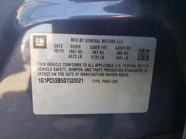 Photo 12 VIN: 1G1PC5SB5D7320521 - CHEVROLET CRUZE LT 