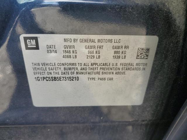 Photo 11 VIN: 1G1PC5SB5E7315210 - CHEVROLET CRUZE 