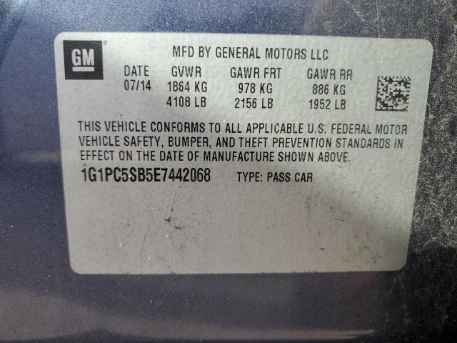 Photo 11 VIN: 1G1PC5SB5E7442068 - CHEVROLET CRUZE 