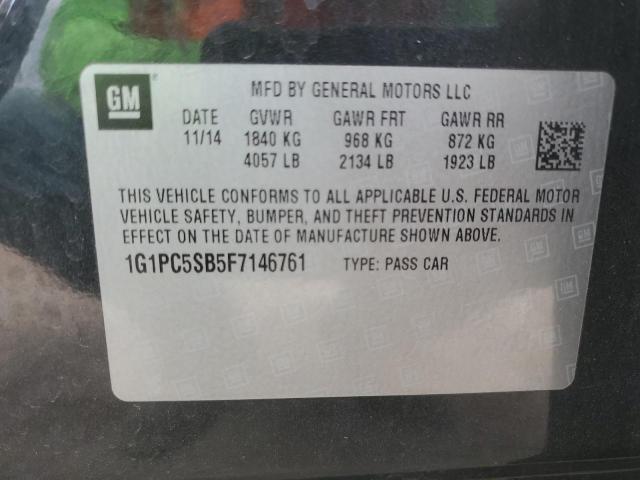 Photo 11 VIN: 1G1PC5SB5F7146761 - CHEVROLET CRUZE LT 