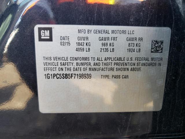 Photo 9 VIN: 1G1PC5SB5F7198939 - CHEVROLET CRUZE LT 