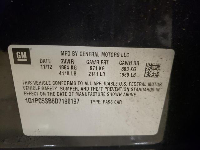 Photo 11 VIN: 1G1PC5SB6D7190197 - CHEVROLET CRUZE 