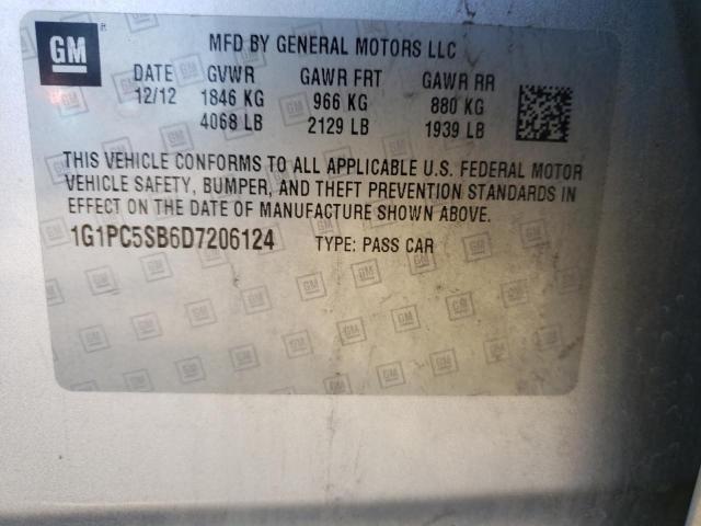 Photo 11 VIN: 1G1PC5SB6D7206124 - CHEVROLET CRUZE LT 