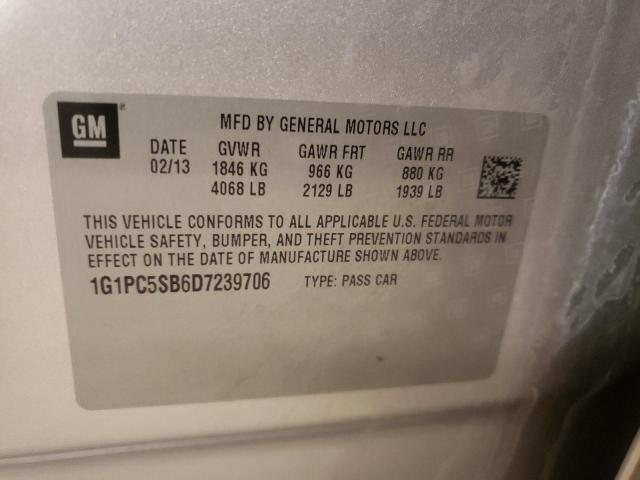 Photo 9 VIN: 1G1PC5SB6D7239706 - CHEVROLET CRUZE LT 