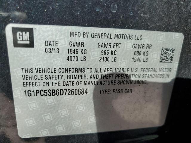 Photo 9 VIN: 1G1PC5SB6D7260684 - CHEVROLET CRUZE LT 