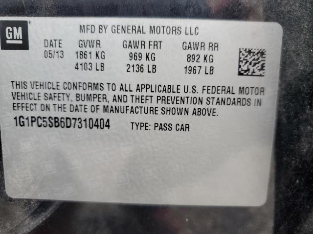 Photo 11 VIN: 1G1PC5SB6D7310404 - CHEVROLET CRUZE 