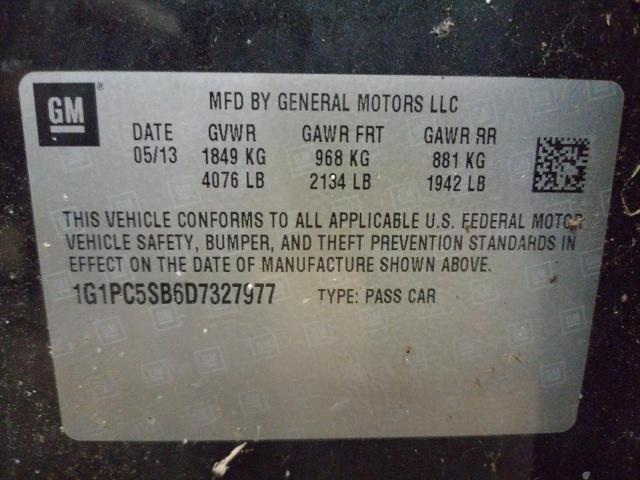 Photo 9 VIN: 1G1PC5SB6D7327977 - CHEVROLET CRUZE LT 