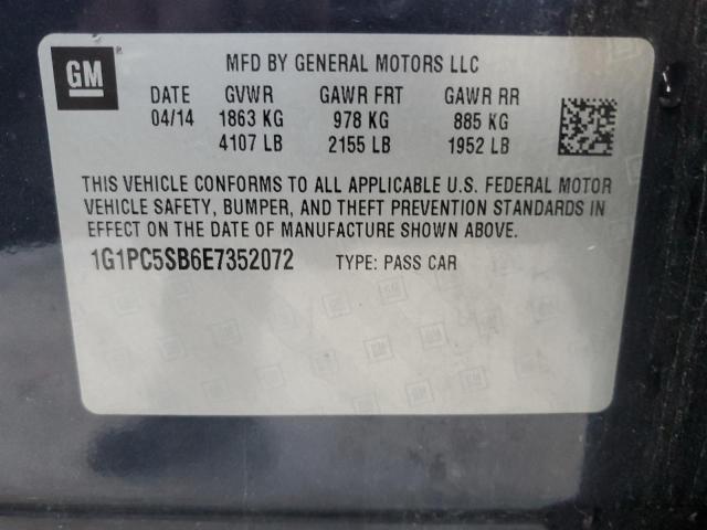 Photo 11 VIN: 1G1PC5SB6E7352072 - CHEVROLET CRUZE LT 