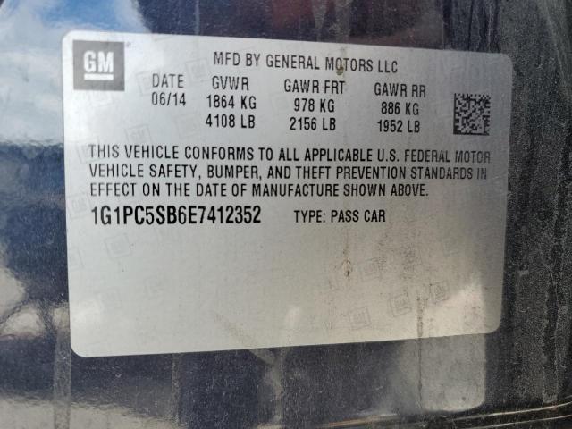 Photo 11 VIN: 1G1PC5SB6E7412352 - CHEVROLET CRUZE LT 