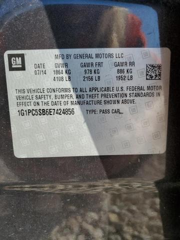 Photo 11 VIN: 1G1PC5SB6E7424856 - CHEVROLET CRUZE LT 