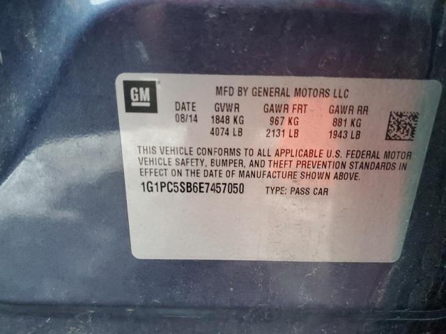 Photo 11 VIN: 1G1PC5SB6E7457050 - CHEVROLET CRUZE 