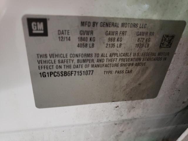 Photo 11 VIN: 1G1PC5SB6F7151077 - CHEVROLET CRUZE 