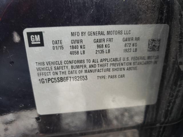 Photo 9 VIN: 1G1PC5SB6F7182653 - CHEVROLET CRUZE LT 