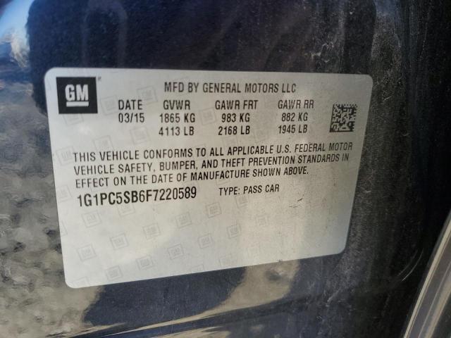 Photo 9 VIN: 1G1PC5SB6F7220589 - CHEVROLET CRUZE LT 