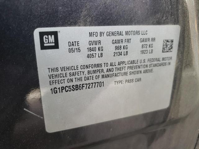 Photo 9 VIN: 1G1PC5SB6F7277701 - CHEVROLET CRUZE LT 