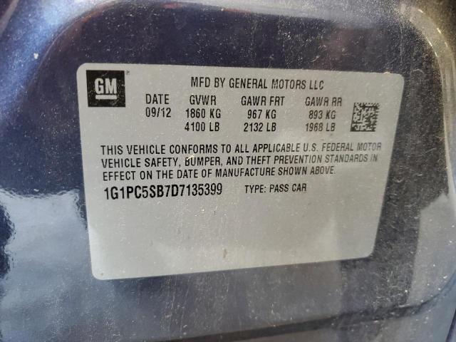 Photo 11 VIN: 1G1PC5SB7D7135399 - CHEVROLET CRUZE 