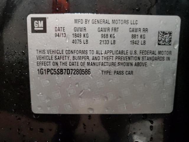 Photo 11 VIN: 1G1PC5SB7D7280586 - CHEVROLET CRUZE LT 