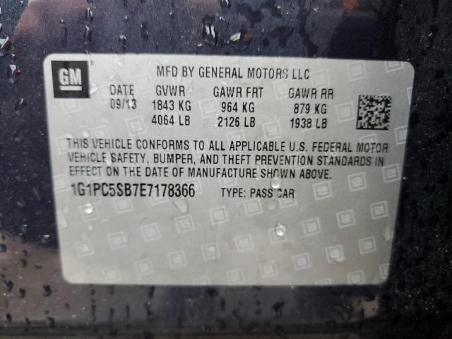 Photo 11 VIN: 1G1PC5SB7E7178366 - CHEVROLET CRUZE 