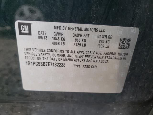 Photo 9 VIN: 1G1PC5SB7E7182238 - CHEVROLET CRUZE LT 