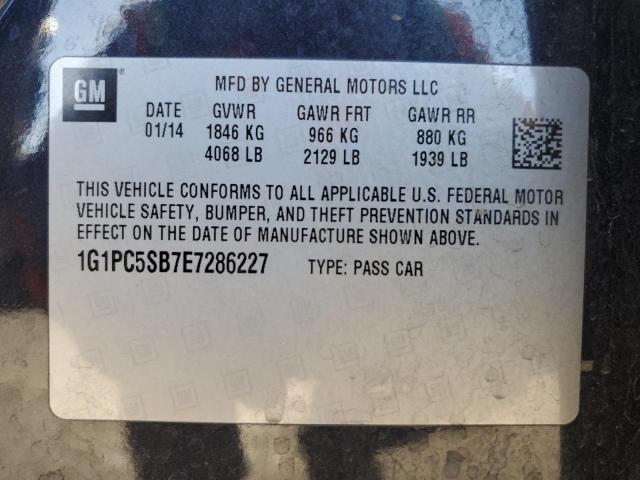 Photo 11 VIN: 1G1PC5SB7E7286227 - CHEVROLET CRUZE LT 