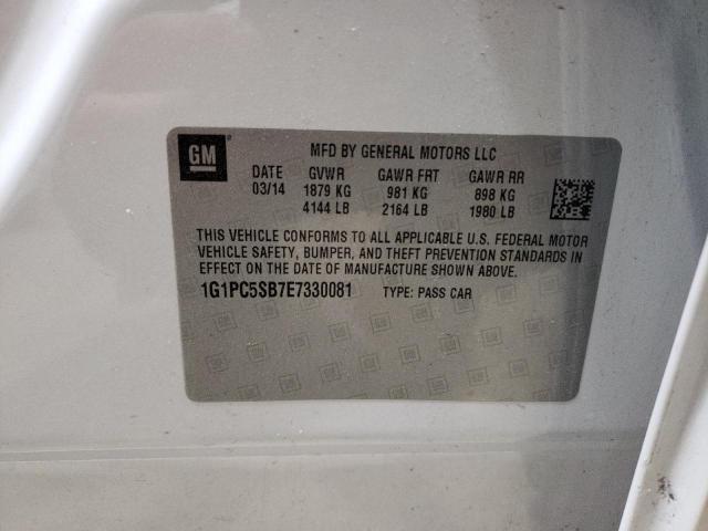 Photo 11 VIN: 1G1PC5SB7E7330081 - CHEVROLET CRUZE 