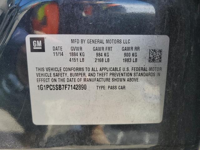 Photo 11 VIN: 1G1PC5SB7F7142890 - CHEVROLET CRUZE LT 