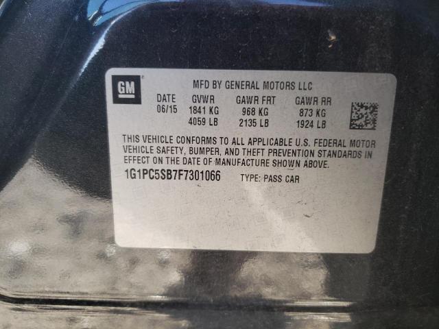 Photo 11 VIN: 1G1PC5SB7F7301066 - CHEVROLET CRUZE LT 