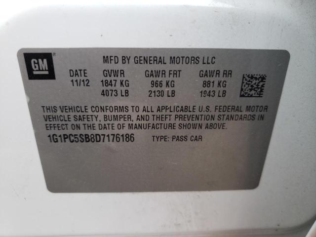 Photo 9 VIN: 1G1PC5SB8D7176186 - CHEVROLET CRUZE LT 