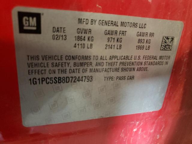 Photo 11 VIN: 1G1PC5SB8D7244793 - CHEVROLET CRUZE LT 