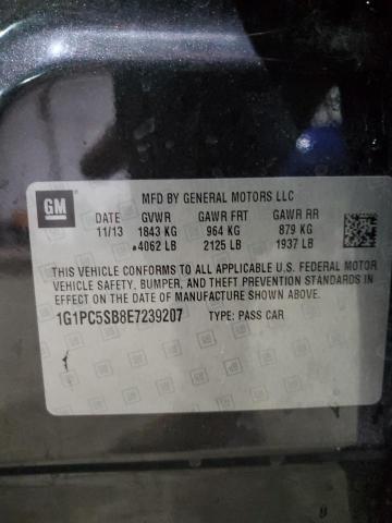 Photo 11 VIN: 1G1PC5SB8E7239207 - CHEVROLET CRUZE LT 