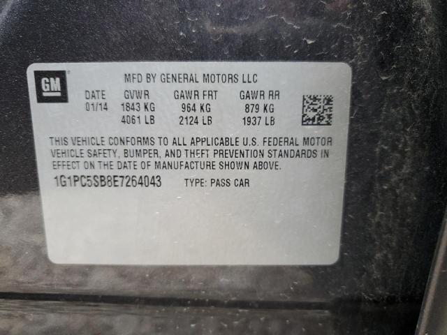 Photo 11 VIN: 1G1PC5SB8E7264043 - CHEVROLET CRUZE LT 