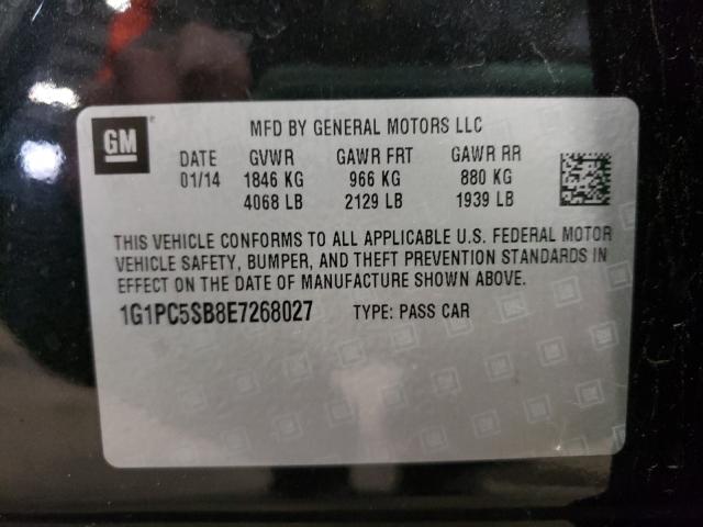 Photo 9 VIN: 1G1PC5SB8E7268027 - CHEVROLET CRUZE LT 