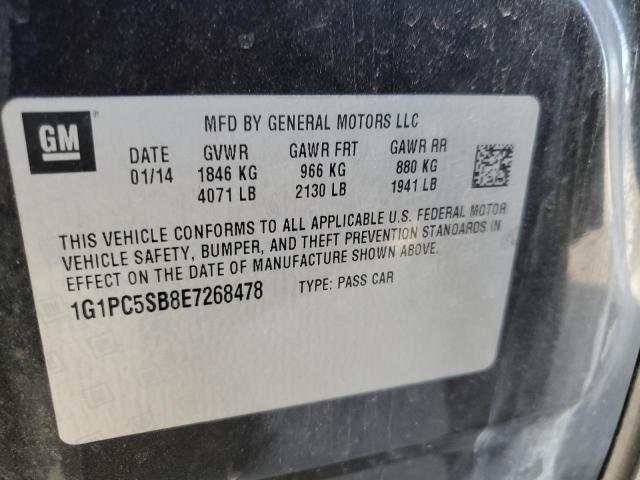 Photo 11 VIN: 1G1PC5SB8E7268478 - CHEVROLET CRUZE LT 