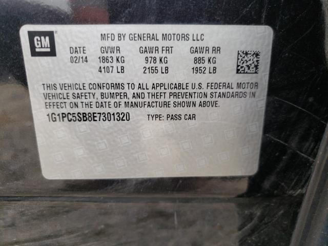 Photo 9 VIN: 1G1PC5SB8E7301320 - CHEVROLET CRUZE LT 