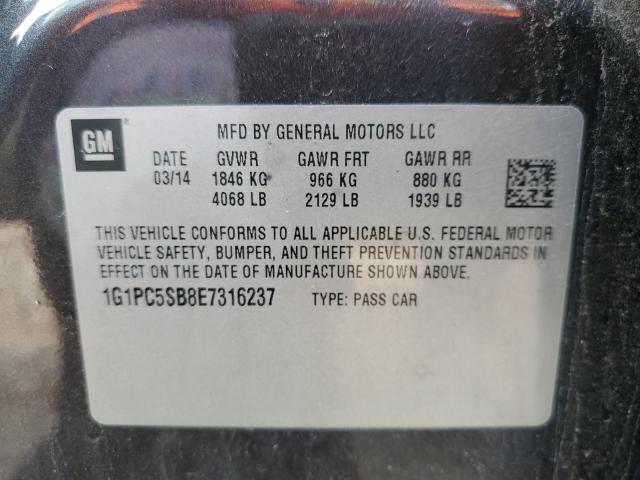 Photo 11 VIN: 1G1PC5SB8E7316237 - CHEVROLET CRUZE LT 