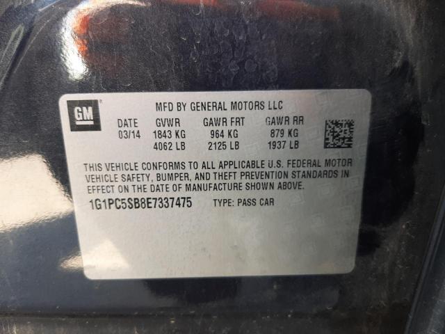 Photo 9 VIN: 1G1PC5SB8E7337475 - CHEVROLET CRUZE LT 