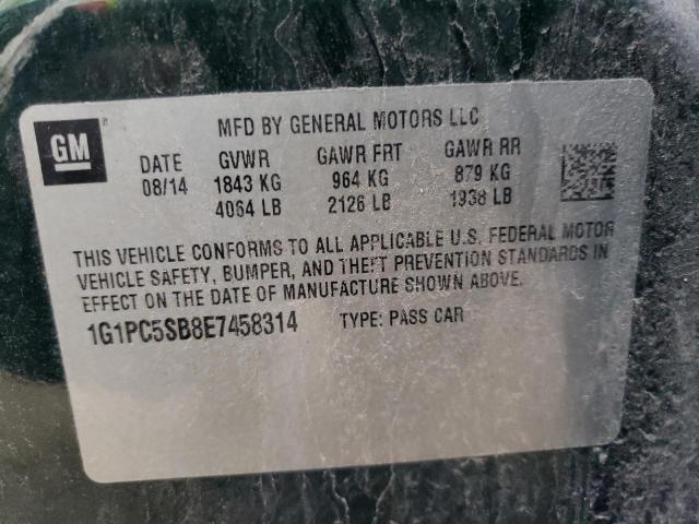 Photo 9 VIN: 1G1PC5SB8E7458314 - CHEVROLET CRUZE LT 